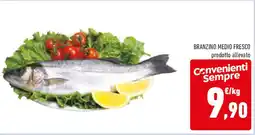 Conad Branzino medio fresco offerta