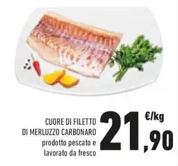 Conad Cuore di filetto di merluzzo carbonaro offerta