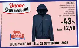 Conad TONSDALE giacca antivento unisex offerta