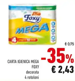 Conad Carta igienica mega FOXY offerta