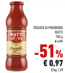 Conad Passata di pomodoro MUTTI offerta