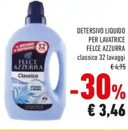Conad Detersivo liquido per lavatrice FELCE AZZURRA offerta