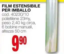 Mondo Brico Film estensibile per imballo offerta