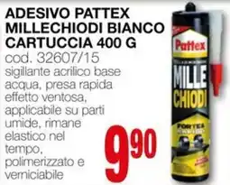 Mondo Brico Adesivo pattex millechiodi bianco cartuccia offerta