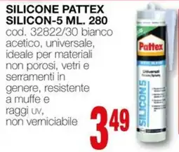 Mondo Brico Silicone pattex silicon-5 offerta