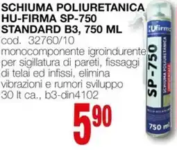 Mondo Brico Schiuma poliuretanica hu-firma SP-750 standard B3 offerta