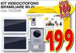 Mondo Brico Kit videocitofono bifamiliare wi-fi offerta