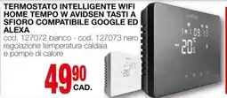Mondo Brico Termostato intelligente wifi home tempo w avidsen tasti a sfioro compatibile google ED ALEXA offerta