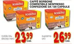 Mondo Brico Caffè borbone compatibile nespresso confezione da 120 capsule offerta
