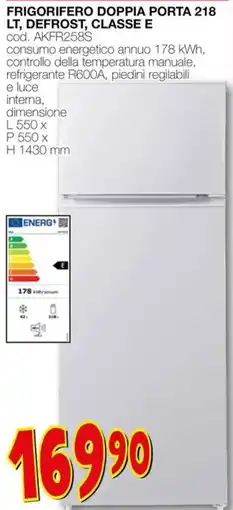 Mondo Brico Frigorifero doppia porta defrost, classe e offerta