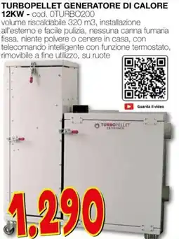 Mondo Brico Turbopellet generatore di calore 12KW offerta