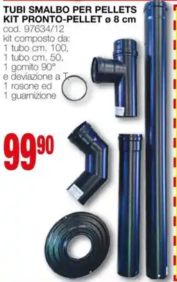 Mondo Brico Tubi smalbo per pellets kit pronto-pellet offerta