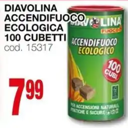 Mondo Brico Diavolina accendifuocolina ecologica 100 cubetti offerta