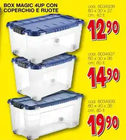 Mondo Brico Box magic 4up con coperchio e ruote offerta