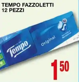 Mondo Brico Tempo fazzoletti 12 pezzi offerta
