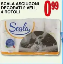 Mondo Brico Scala asciugoni decorati 2 veli, 4 rotoli offerta