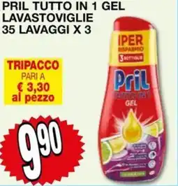 Mondo Brico Pril tutto in 1 gel lavastoviglie offerta