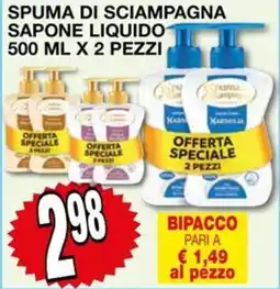 Mondo Brico Spuma di sciampagna sapone liquido offerta
