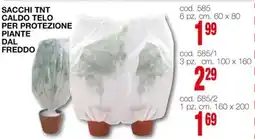Mondo Brico Sacchi tnt caldo telo per protezione piante dal freddo offerta
