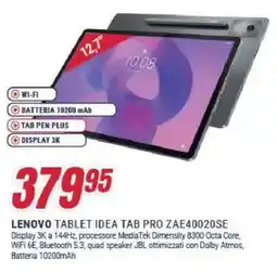 Trony LENOVO TABLET IDEA TAB PRO ZAE40020SE offerta