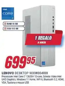 Trony LENOVO DESKTOP 90XW004RIX offerta