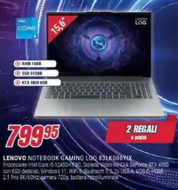 Trony LENOVO NOTEBOOK GAMING LOQ 83LK006YIX offerta