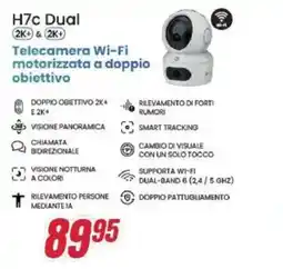 Trony EZVIZ H7c Dual Telecamera Wi-Fi motorizzata a doppio obiettivo offerta