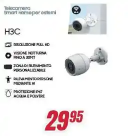 Trony Telecamera Smart Homeper esterni H3C offerta