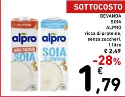 Spazio Conad Bevanda soia ALPRO offerta