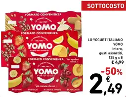 Spazio Conad Lo yogurt italiano YOMO offerta