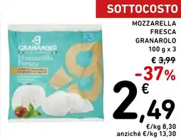 Spazio Conad Mozzarella fresca GRANAROLO offerta