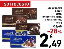Spazio Conad Cioccolato LINDT offerta