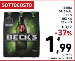 Spazio Conad Birra original pils BECK'S offerta