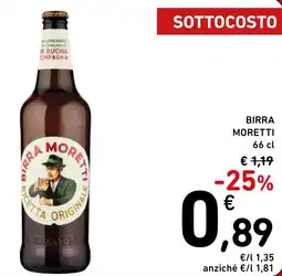 Spazio Conad Birra MORETTI offerta