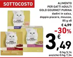 Spazio Conad Alimento per gatti adulti gold gourmet PURINA offerta