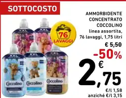 Spazio Conad Ammorbidente concentrato COCCOLINO offerta