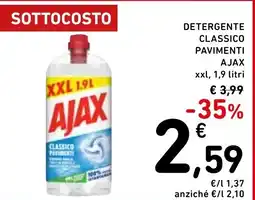 Spazio Conad Detergente classico pavimenti AJAX offerta