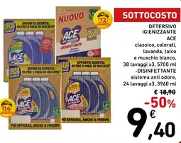 Spazio Conad Detersivo igienizzante ACE offerta