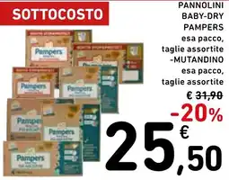 Spazio Conad Pannolini baby-dry PAMPERS offerta