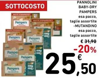 Spazio Conad Pannolini baby-dry PAMPERS offerta