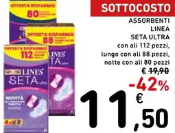 Spazio Conad Assorbenti LINEA SETA ULTRA offerta