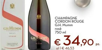 G.h. mumm - champagne brut cordon rouge