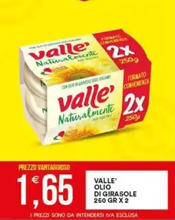 Vantaggio Cash&Carry Valle' olio di girasole offerta