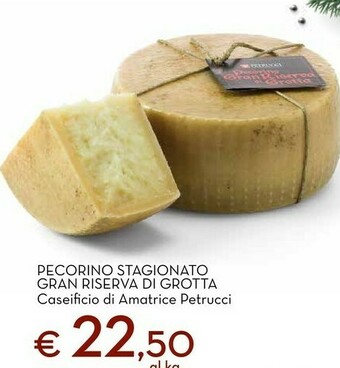 Pecorino stagionato gran riserva di grotta caseificio di amatrice
