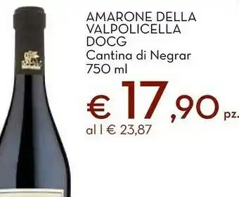 Conad Superstore Cantina di negrar amarone della valpolicella docg offerta