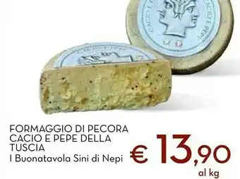 Conad Superstore Formaggio di pecora cacio e pepe della offerta