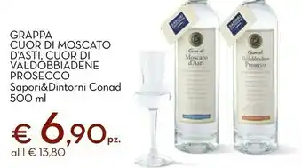 Conad Superstore Sapori&dintorni conad grappa cuor di moscato d'asti offerta
