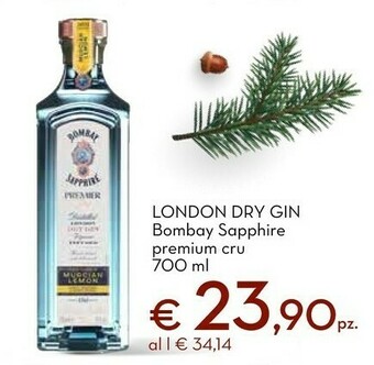 Conad Superstore Sapphire london dry gin 700 g(ml) offerta