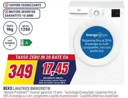 Trony BEKO LAVATRICE BMWU3921W offerta