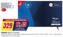 Trony HISENSE SMART TV 55A69N offerta